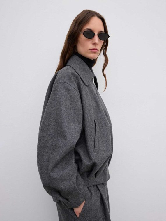 Wool felt blouson | House of Dagmar - immagine 5