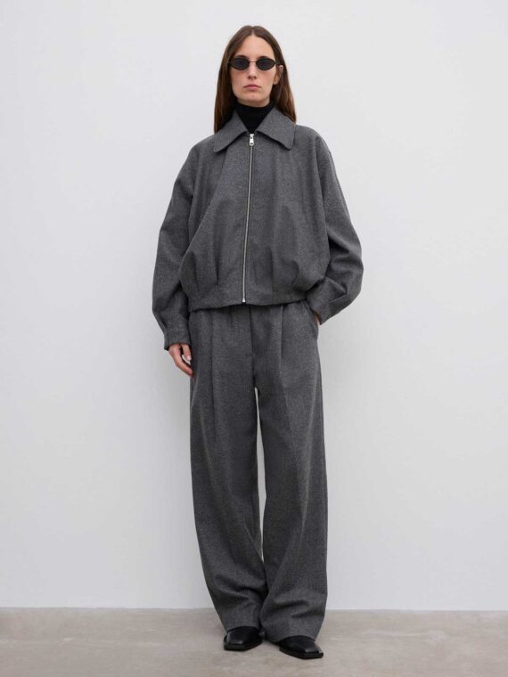 Wool felt blouson | House of Dagmar - immagine 2