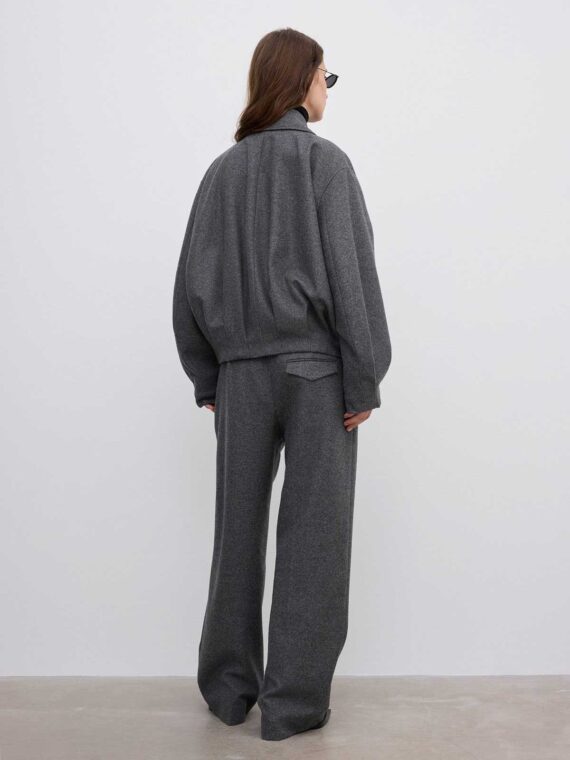Wool felt blouson | House of Dagmar - immagine 3