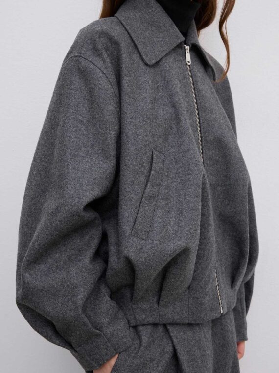 Wool felt blouson | House of Dagmar