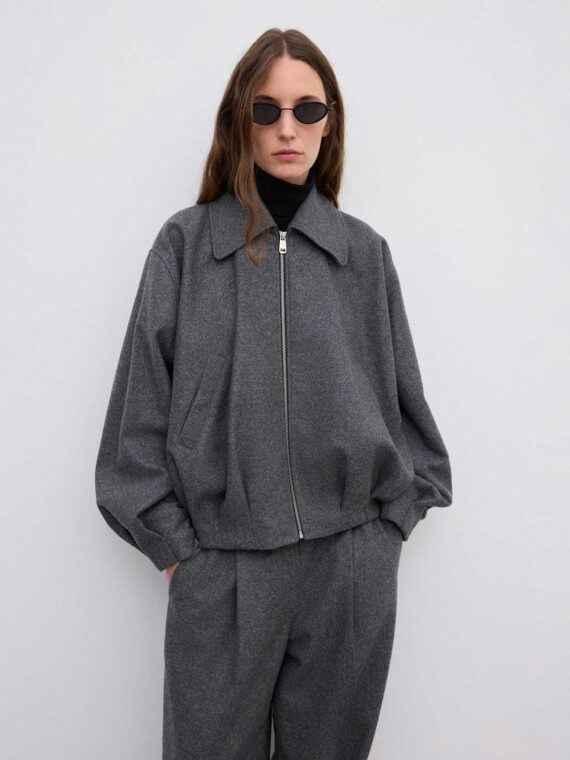 Wool felt blouson | House of Dagmar - immagine 4